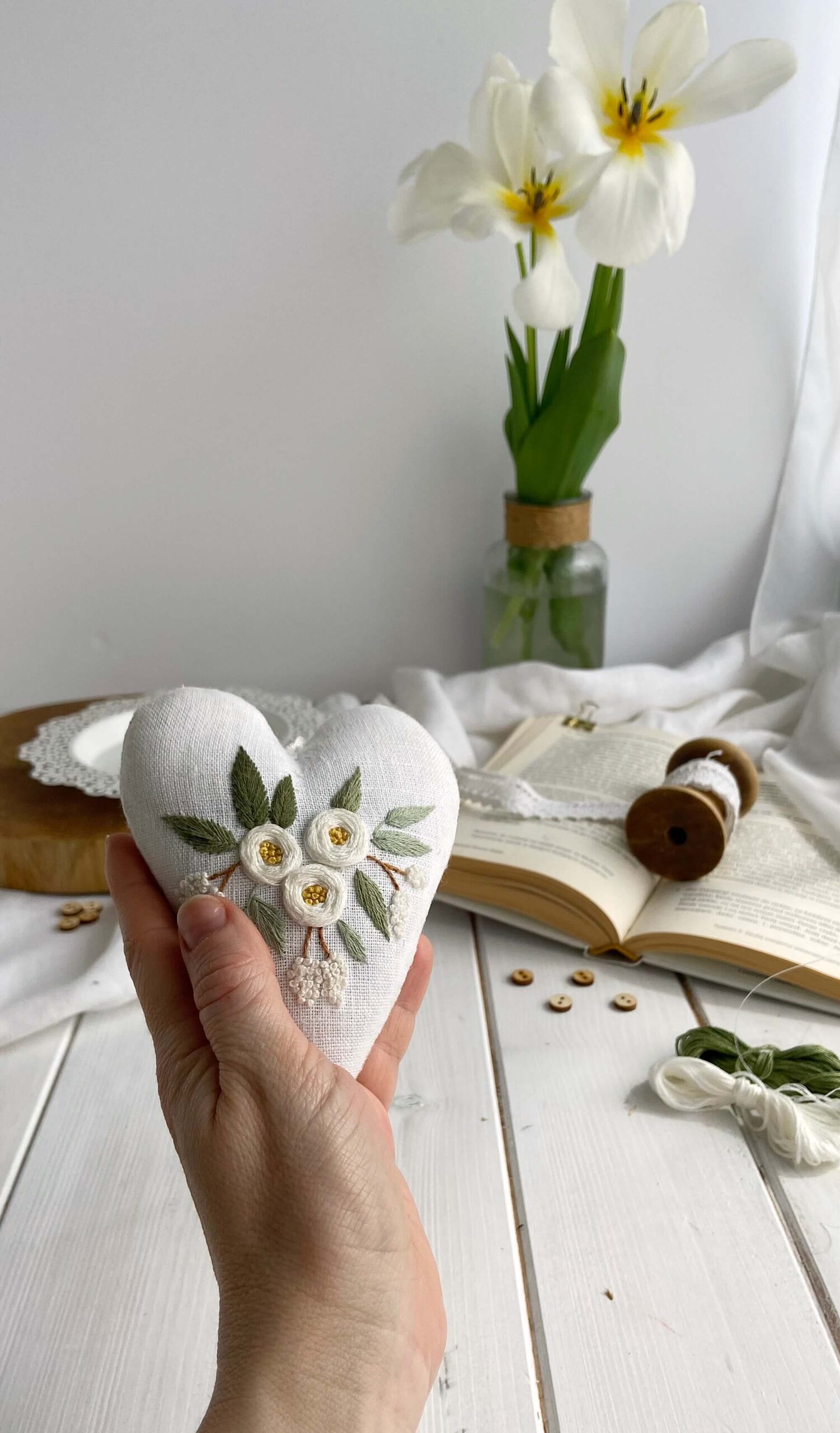 Projekt DIY - haftowane serce